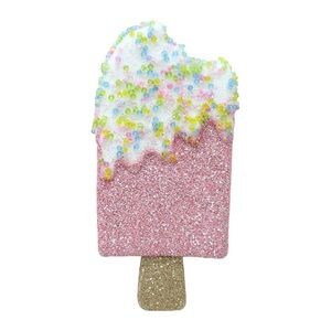 Glittery Pink Popsicle Decor